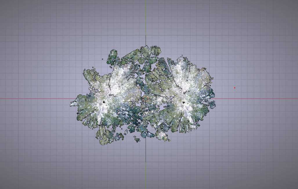 Editing the point cloud in Blender